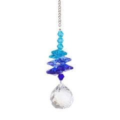 Crystal Wind Chime Light Catching Pendant Home Hanging Decorative Ornament