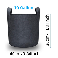 5-Pack 11x36-inch Grow Bags Heavy Duty Nonwoven Fabric Pots with Handles