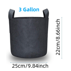 5-Pack 11x36-inch Grow Bags Heavy Duty Nonwoven Fabric Pots with Handles