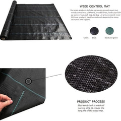 Heavy Duty Landscape & Weed Barrier Fabric 3'x9'