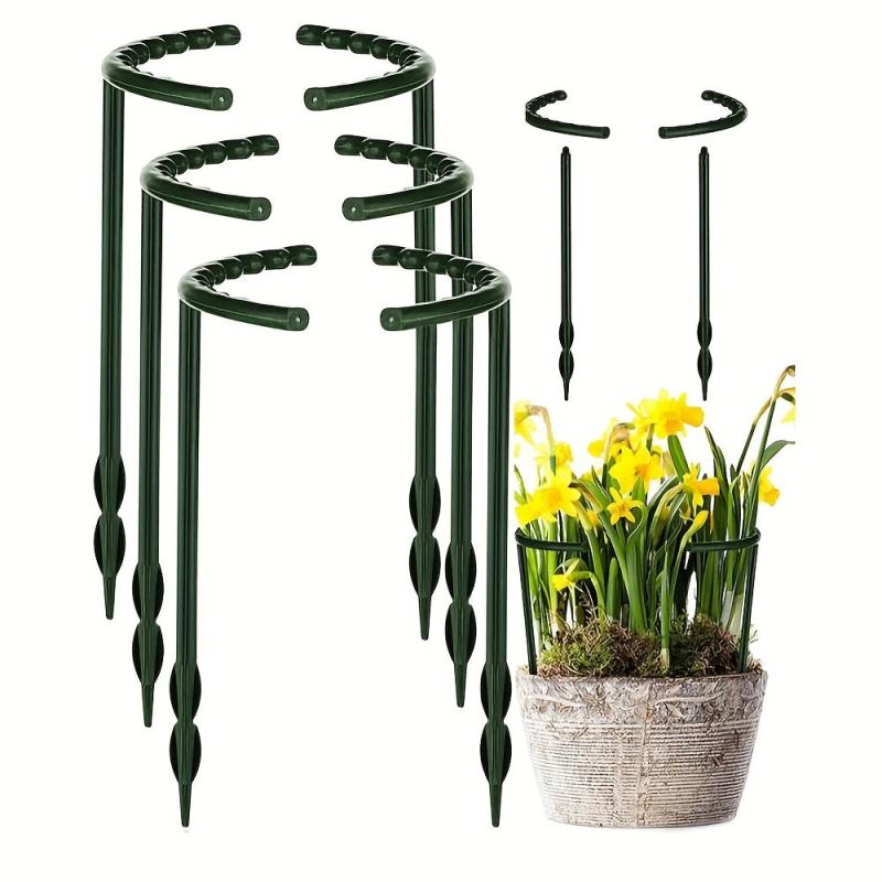 6pcs Garden Support Rings for Flower Greenhouses & Arrangements