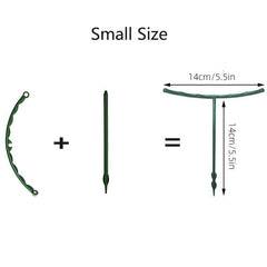 10pcs Plastic Plant Support Stake Half Round Flower Pot Climbing Trellis