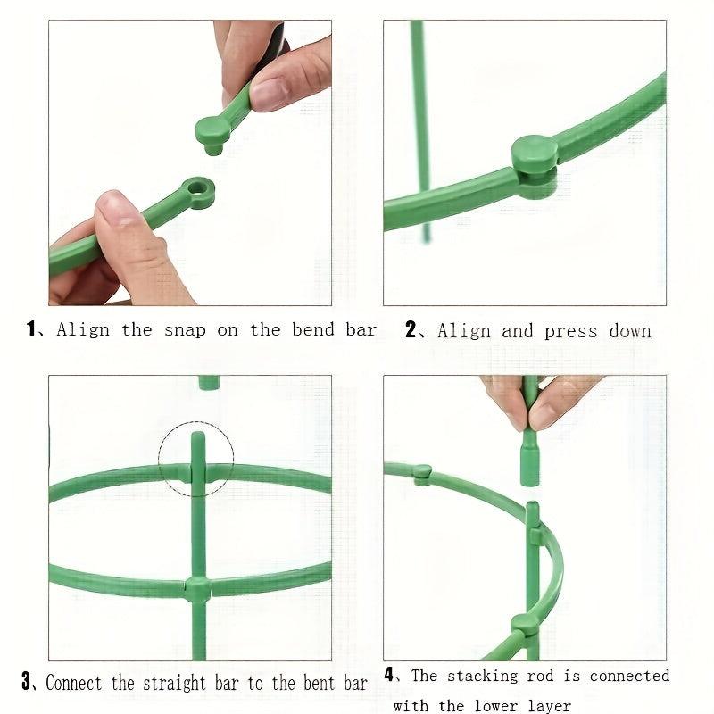 Stackable Climbing Vine Support Rods Set