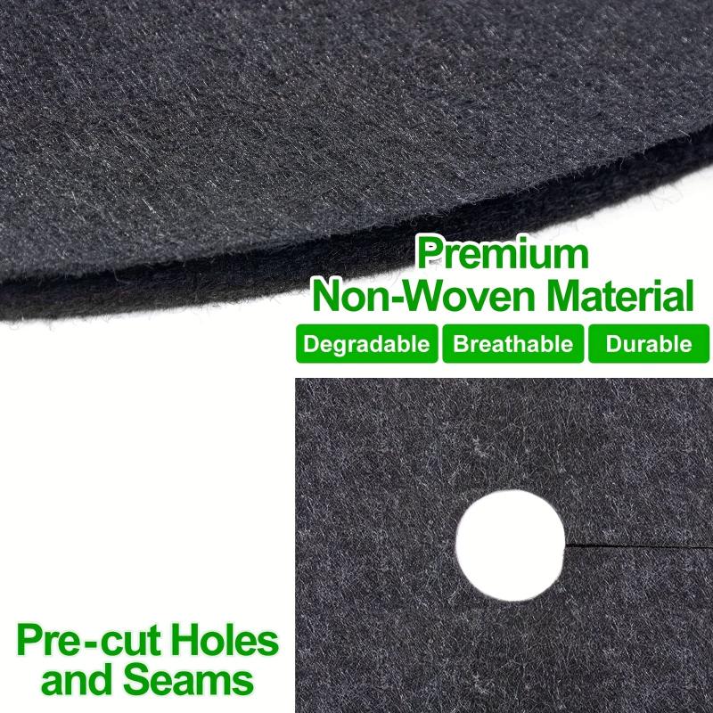 10pcs 82 04 Cm Non Woven Tree Mulch Ring Degradable Tree Protector Mat