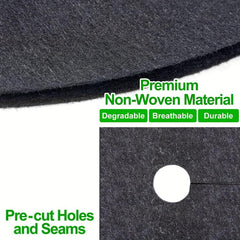 10pcs 82 04 Cm Non Woven Tree Mulch Ring Degradable Tree Protector Mat