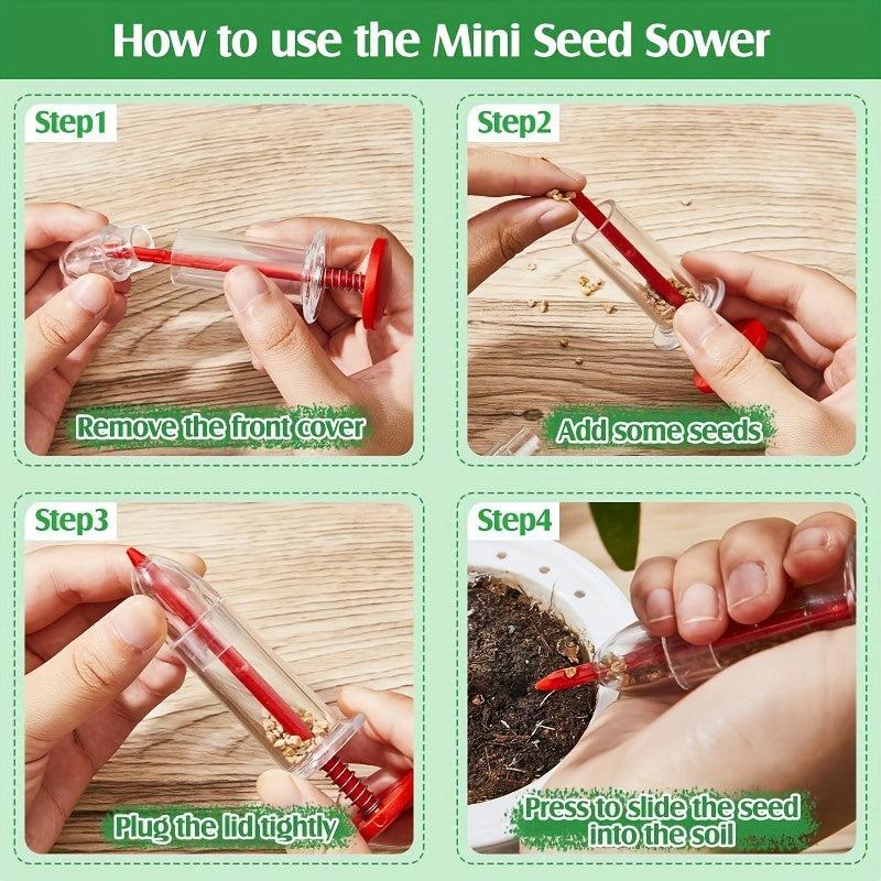2pcs Syringe Seeder Mini Sowing Seed Dispenser Garden Seed Sower