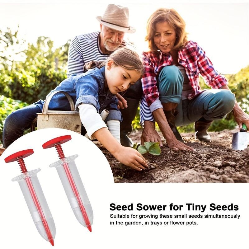 2pcs Syringe Seeder Mini Sowing Seed Dispenser Garden Seed Sower