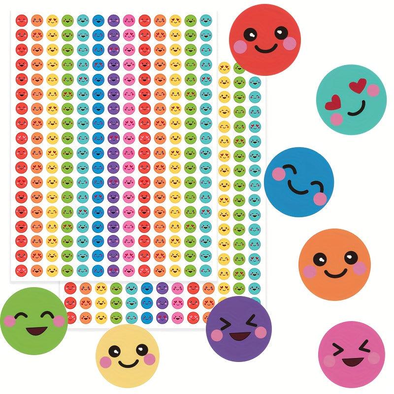 1170 Pcs Happy Face Stickers School Reward Behavior Chart Student Planner