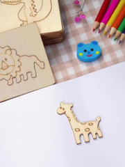 20pcs Montessori Wooden Drawing Stencils for DIY Painting
