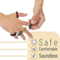 10 Pack Stress Relief Fidget Rings for ADHD & Autism