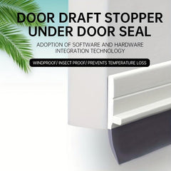 Door Draft Stopper 3W x 99.06cmL Door Sweep for Exterior & Interior Doors