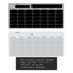 Magnetic Dry Erase Calendar Set A3 Erasable Board Monthly Weekly Schedule