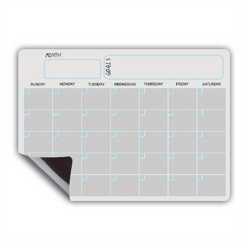 Magnetic Dry Erase Calendar Set A3 Erasable Board Monthly Weekly Schedule
