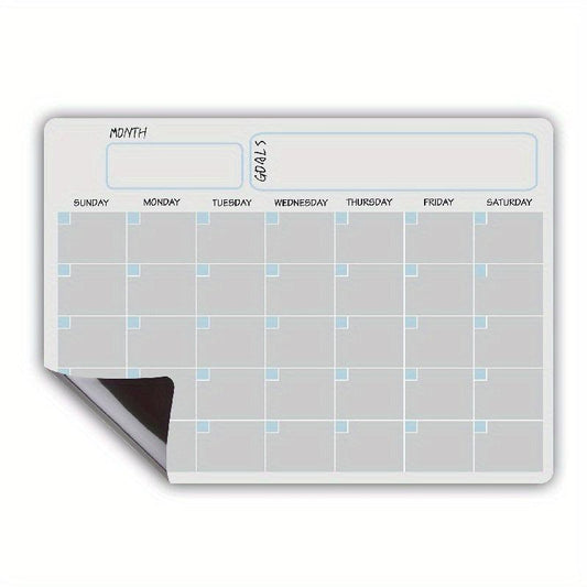 Magnetic Dry Erase Calendar Set A3 Erasable Board Monthly Weekly Schedule