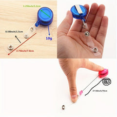 Transparent Card Sleeve Set with Easy Pull Buckle Clip Holder