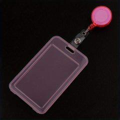 Transparent Card Sleeve Set with Easy Pull Buckle Clip Holder
