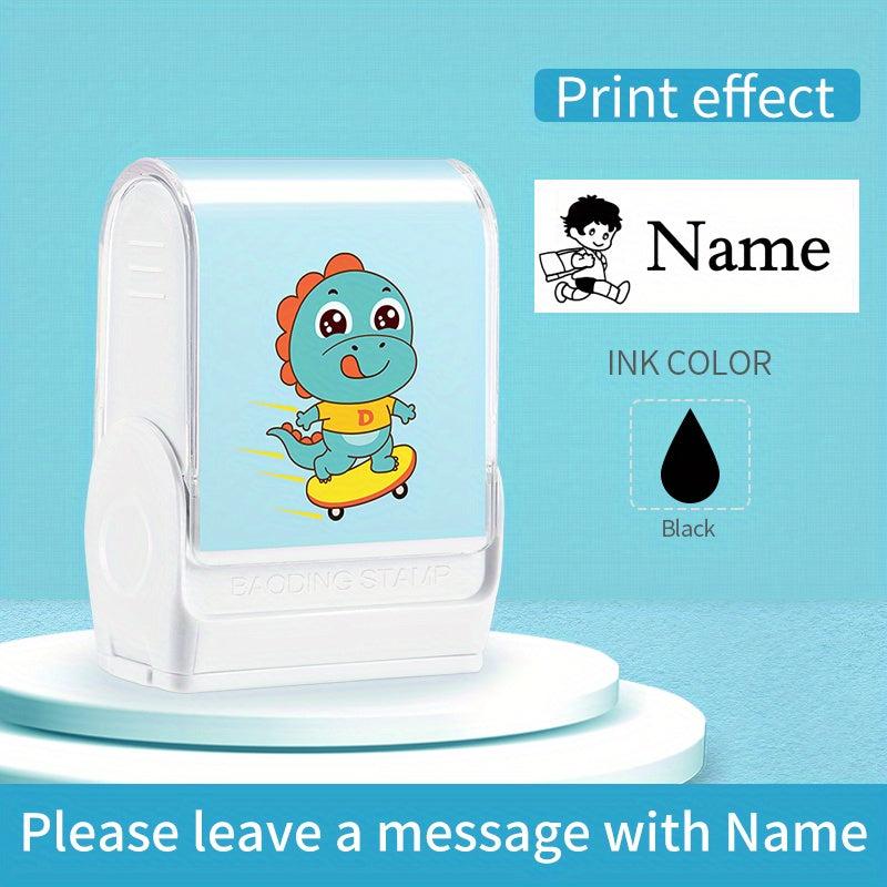 Custom Name Stamp Waterproof Seal Signature Ink Pad Print for Clothes Bags