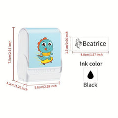 Custom Name Stamp Waterproof Seal Signature Ink Pad Print for Clothes Bags