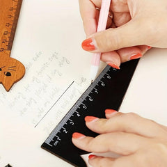 Cat Shaped Wooden Ruler for School, Home, Office