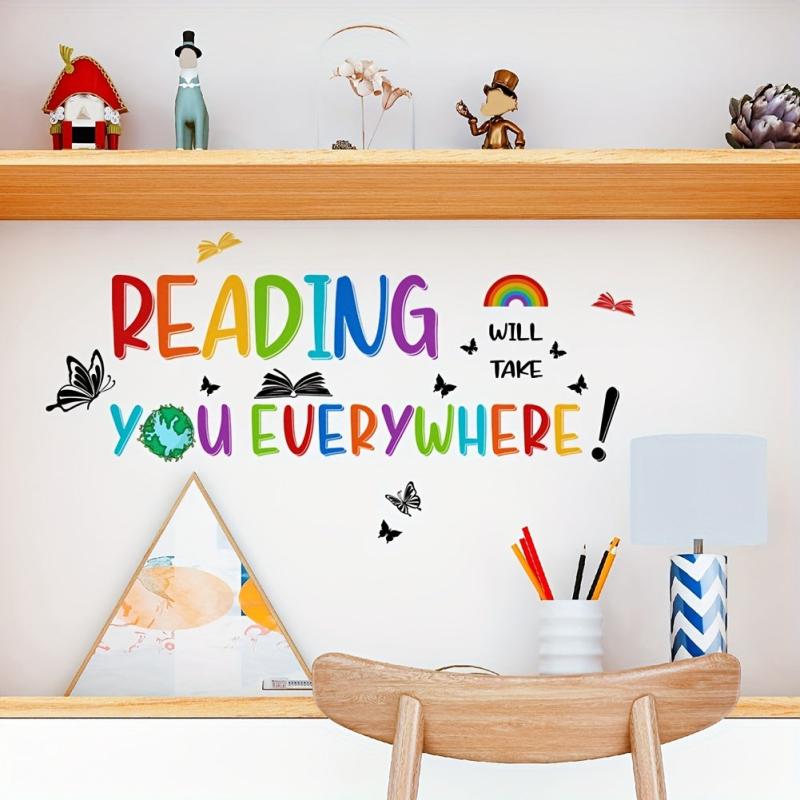 Inspirational Reading Wall Stickers Study Home Decor