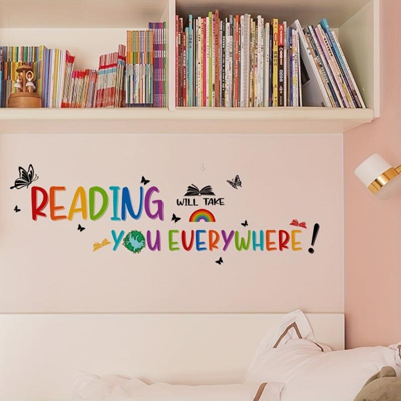 Inspirational Reading Wall Stickers Study Home Decor