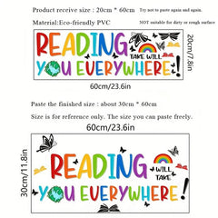 Inspirational Reading Wall Stickers Study Home Decor