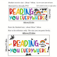 Inspirational Reading Wall Stickers Study Home Decor