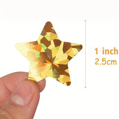 500 Golden Star Stickers Reward Labels Wall Craft Teachers Supplies