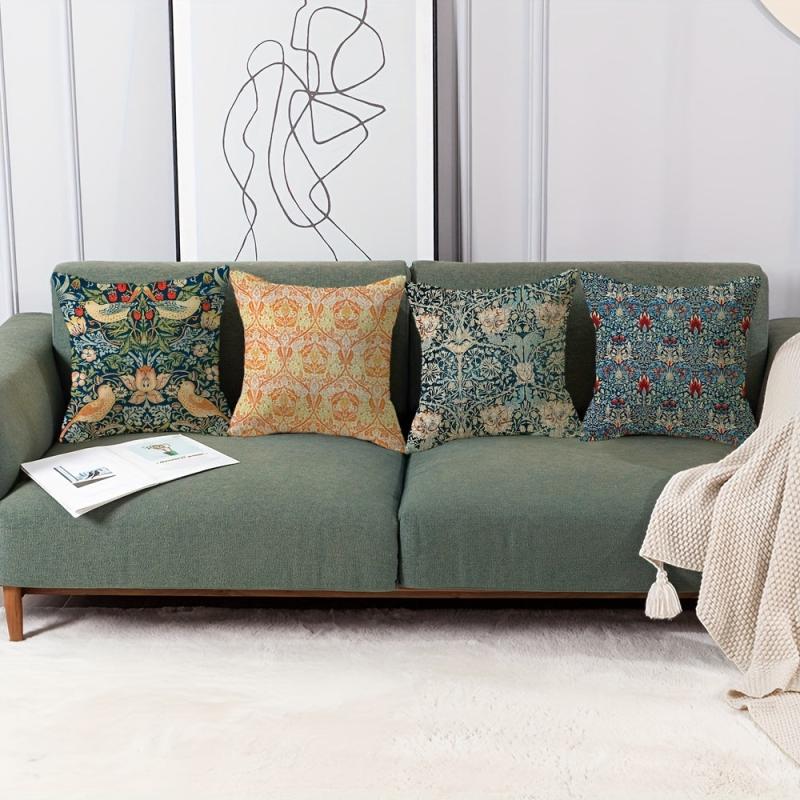 Bohemian Style Throw Pillow Case Colorful Cushion Cover 100% Polyester 44.96x44