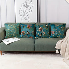 Birds & Branch Print Pillow Case 100% Polyester Home Decor