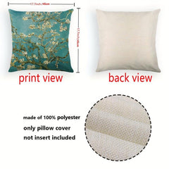Birds & Branch Print Pillow Case 100% Polyester Home Decor