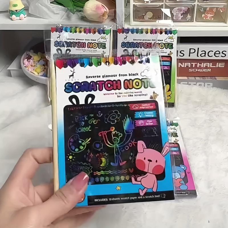 DIY Scratch off Painting Kit Colorful Art Book