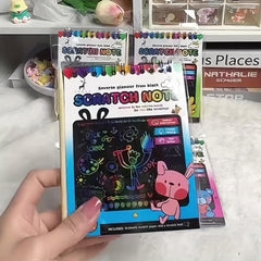 DIY Scratch off Painting Kit Colorful Art Book