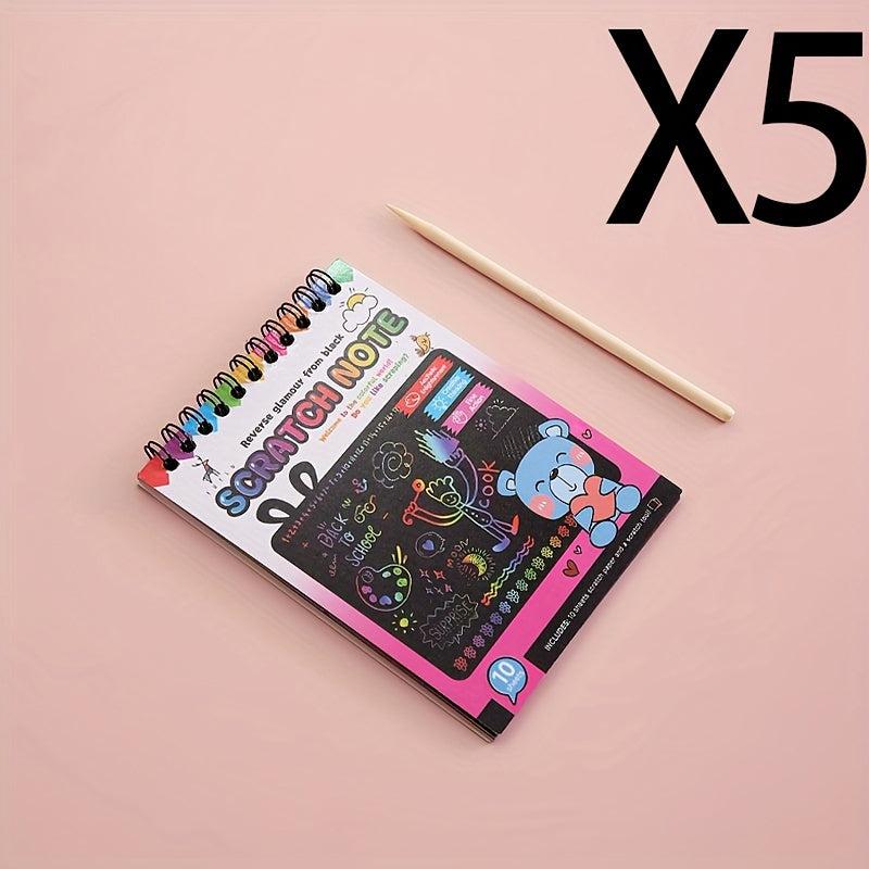 DIY Scratch off Painting Kit Colorful Art Book