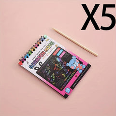 DIY Scratch off Painting Kit Colorful Art Book