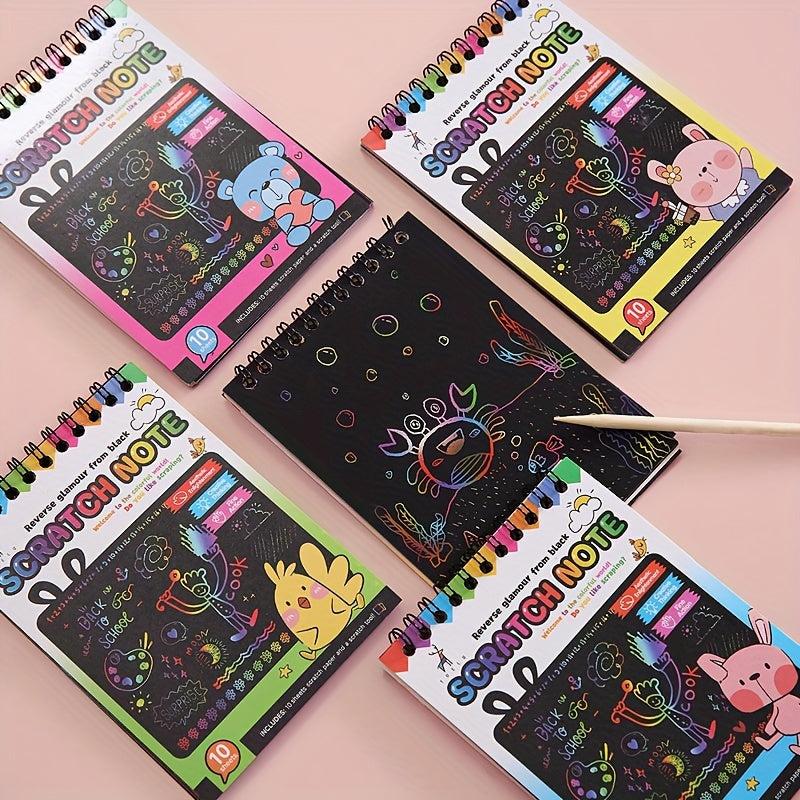 DIY Scratch off Painting Kit Colorful Art Book
