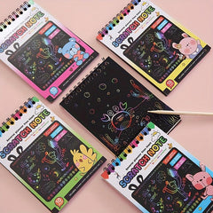 DIY Scratch off Painting Kit Colorful Art Book