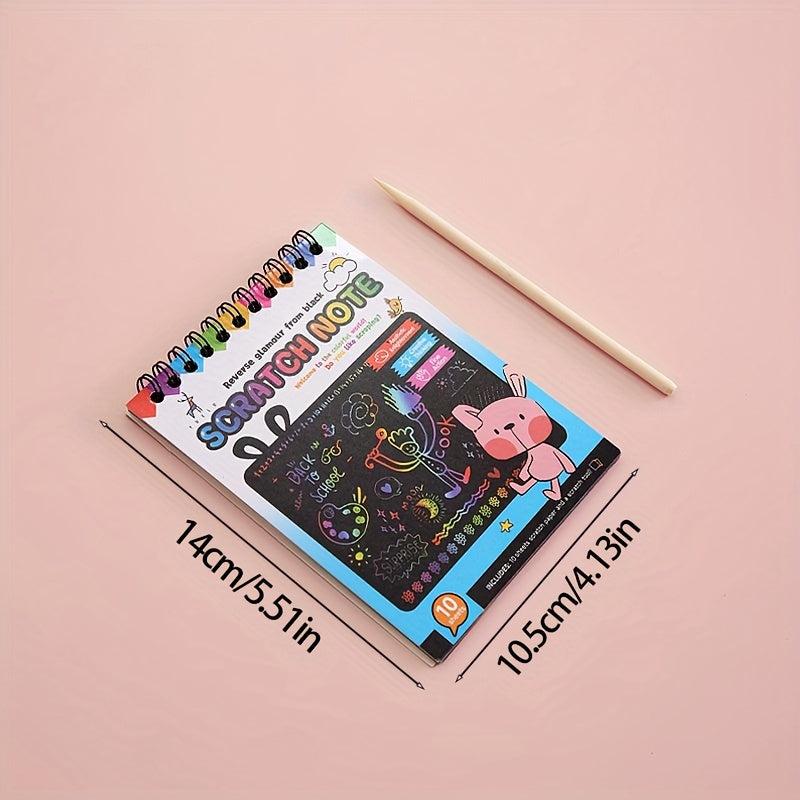 DIY Scratch off Painting Kit Colorful Art Book