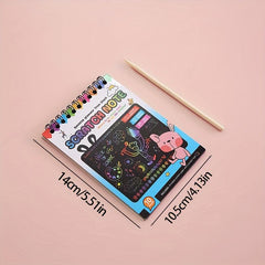 DIY Scratch off Painting Kit Colorful Art Book
