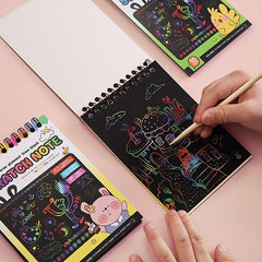 DIY Scratch off Painting Kit Colorful Art Book