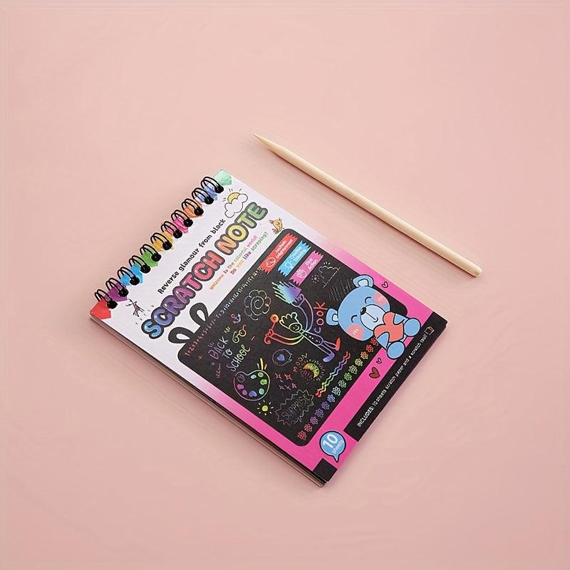 DIY Scratch off Painting Kit Colorful Art Book