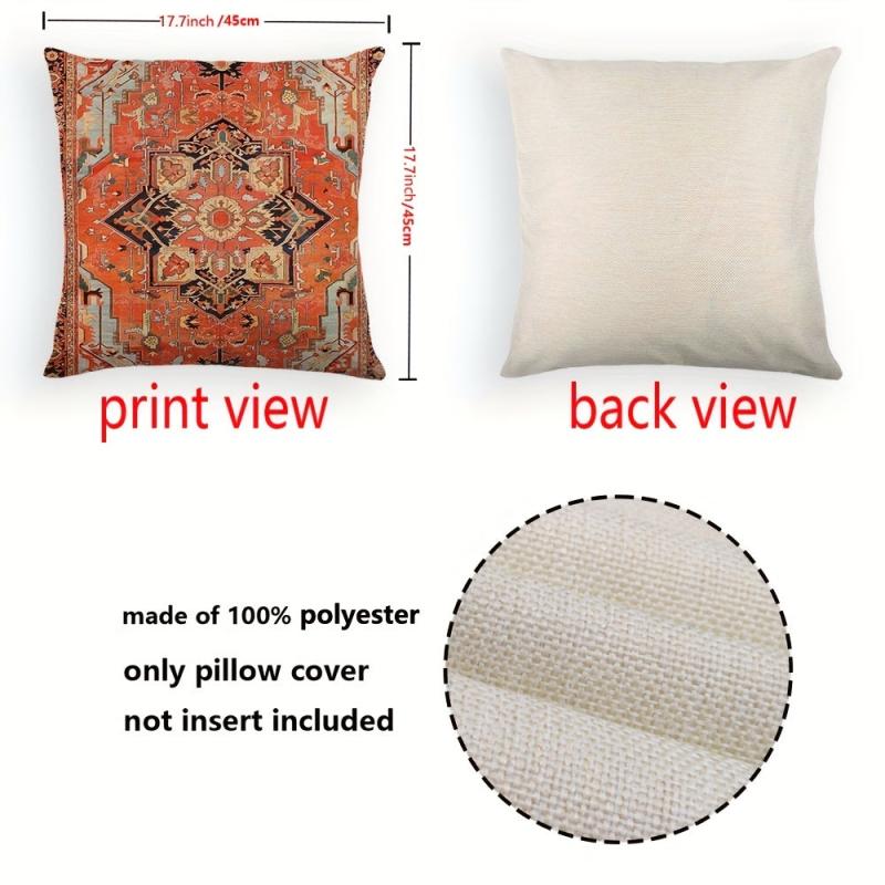 Bohemian Style Throw Pillow Case Colorful Cushion Cover 100% Polyester