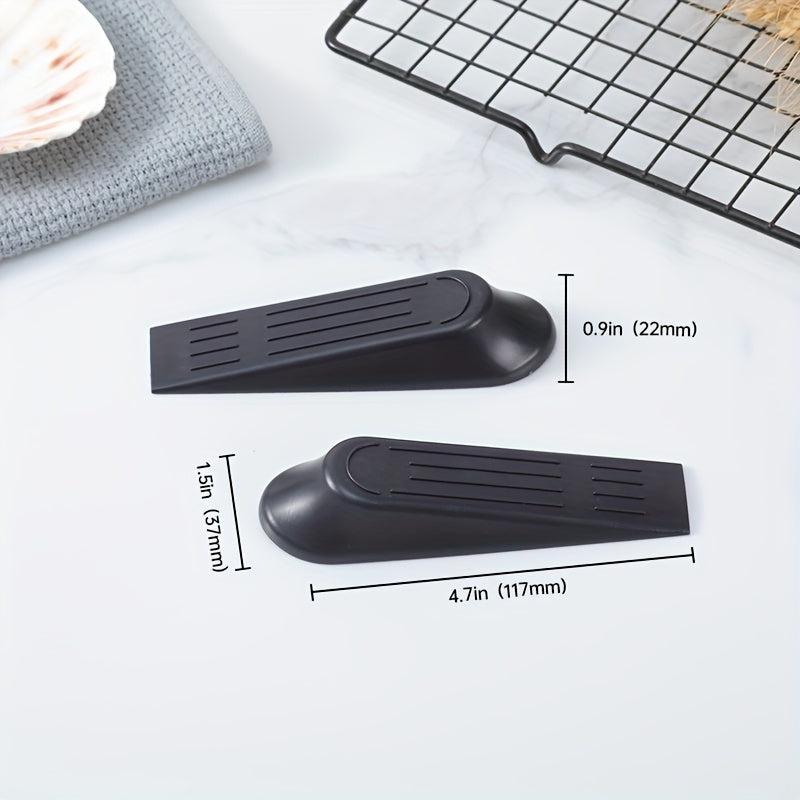 2pcs Rubber Door Stoppers Wedge for Floor Gap - Sturdy Door Wedge Stopper