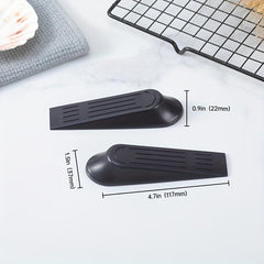 2pcs Rubber Door Stoppers Wedge for Floor Gap - Sturdy Door Wedge Stopper