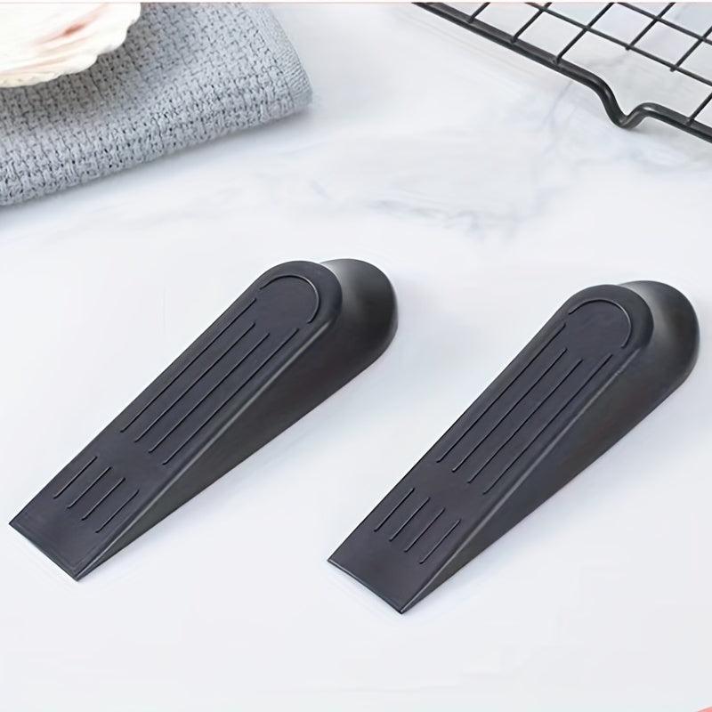 2pcs Rubber Door Stoppers Wedge for Floor Gap - Sturdy Door Wedge Stopper