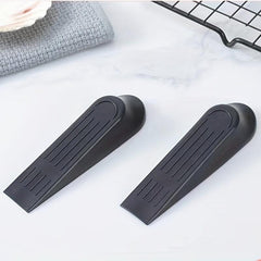 2pcs Rubber Door Stoppers Wedge for Floor Gap - Sturdy Door Wedge Stopper