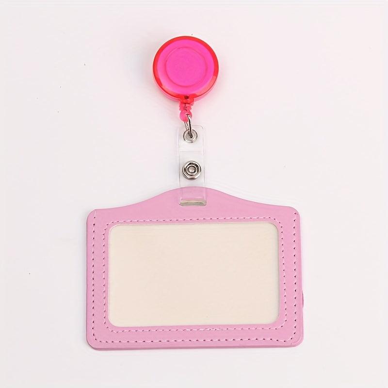 Stylish PU Leather Card Holder Set for Women Men Students