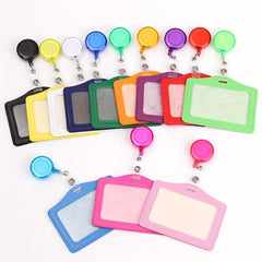 Stylish PU Leather Card Holder Set for Women Men Students