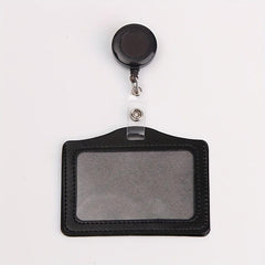 Stylish PU Leather Card Holder Set for Women Men Students