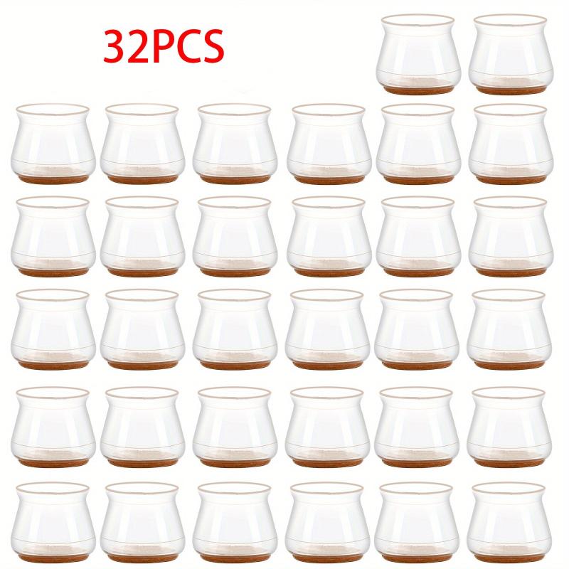 32pcs Silicone Chair Leg Floor Protectors Rubber Feet Caps Covers